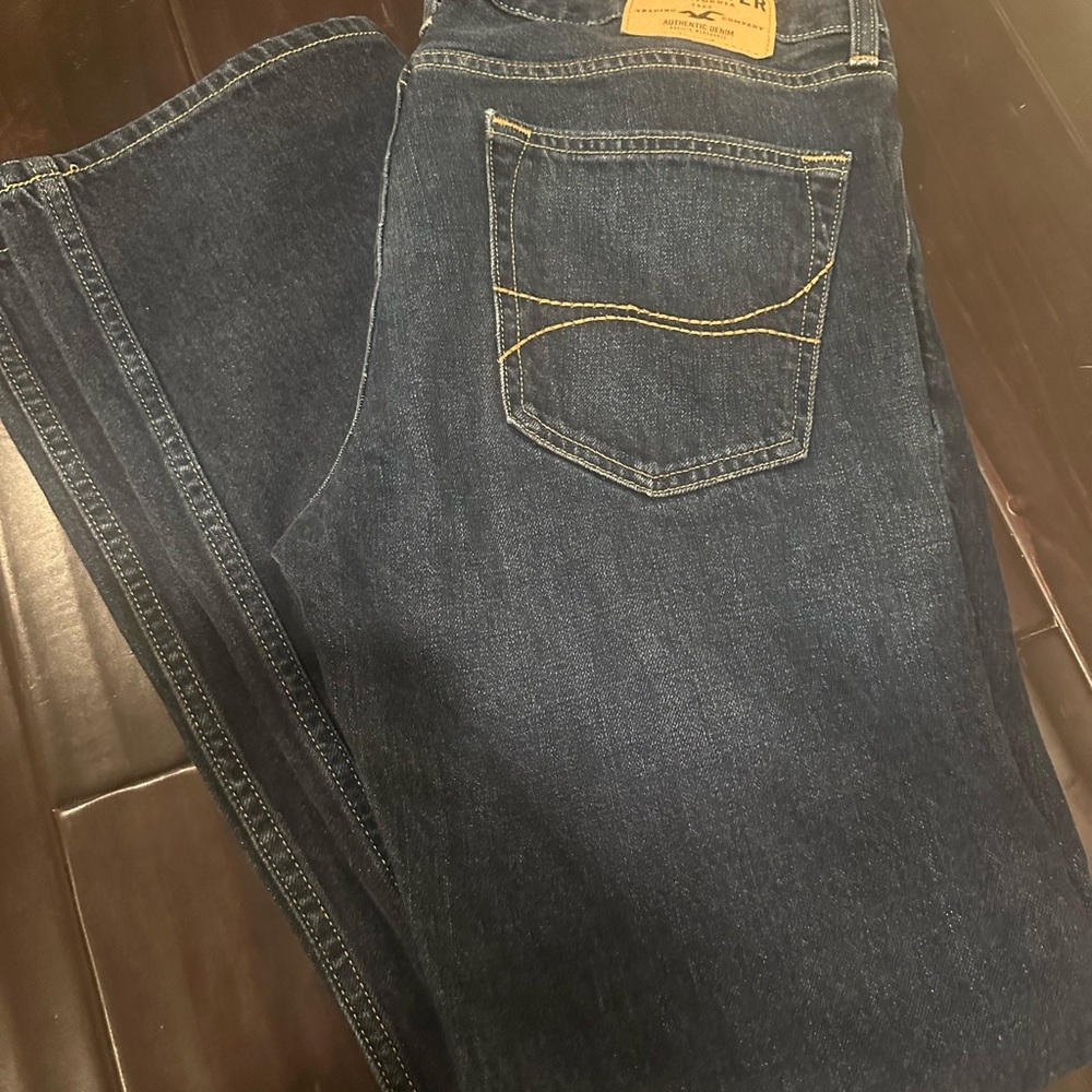 Hollister Men's Deep Indigo Straight Jeans